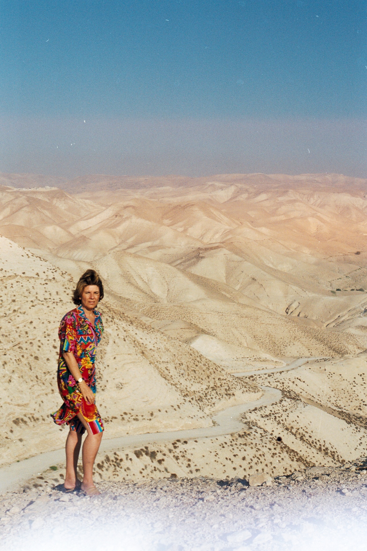 Giovanna Tatò nel deserto di Giudea