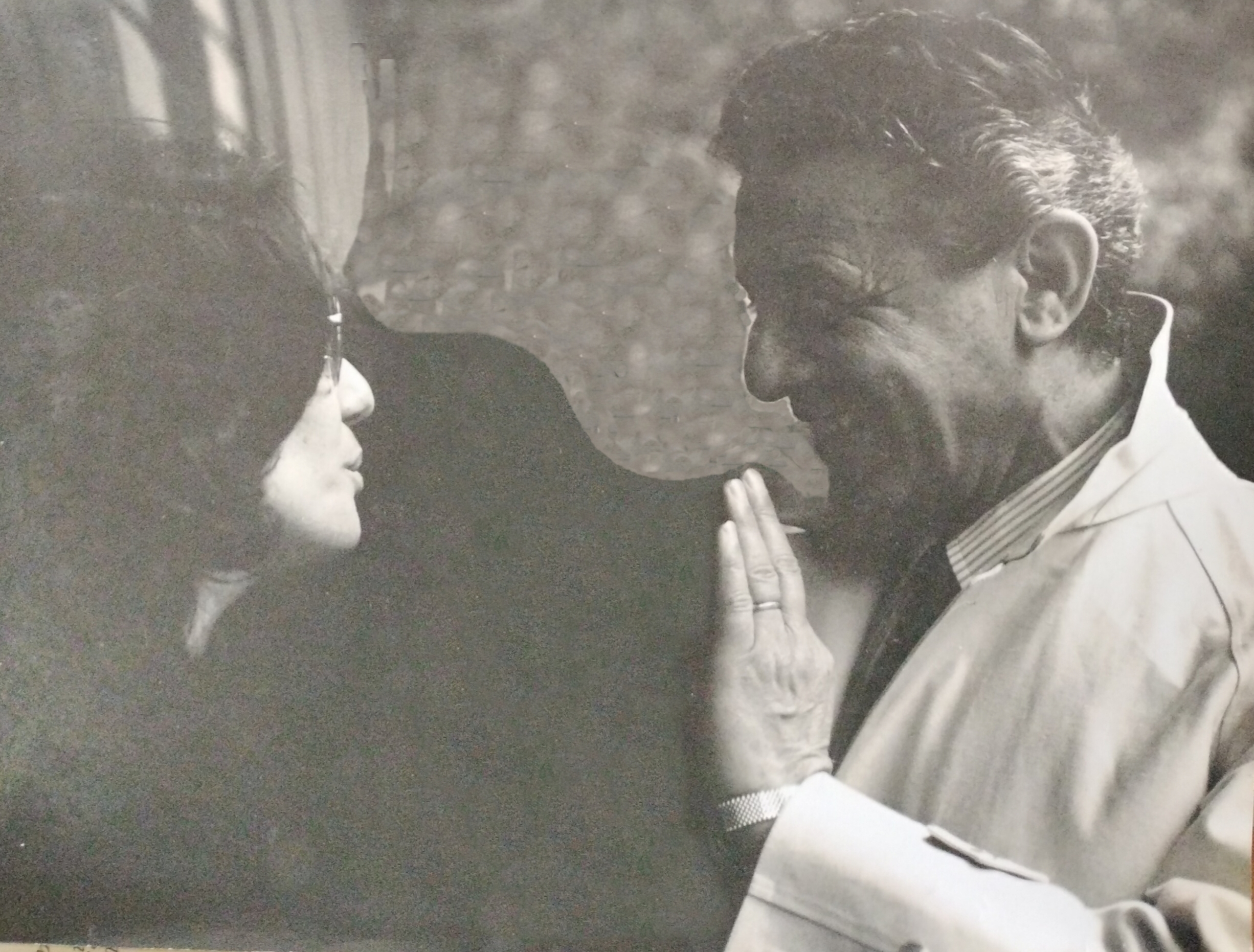 Istantanea di Giovanna Tatò insieme al padre Tonino Tatò